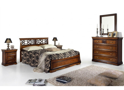 Dormitorio Cama Mesita de noche Camas Hotel Doble Juego Diseño de lujo Nuevo 3 piezas Muebles.