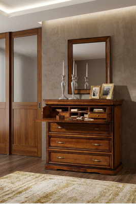 Sideboard cómoda aparador Aparadores madera maciza Armario Muebles Cómodas Marrón