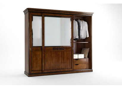 Puertas correderas Armario Muebles Decoración Madera Dormitorio italiano Armarios