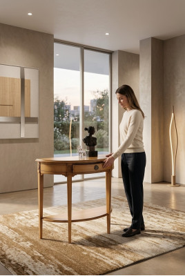 Mesa de consola mesas de consola Muebles Consola de madera Teléfono Auxiliar Italiano