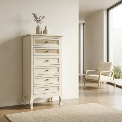 Cómodas Aparadores Madera maciza Armario Muebles Cómoda Aparador Blanco