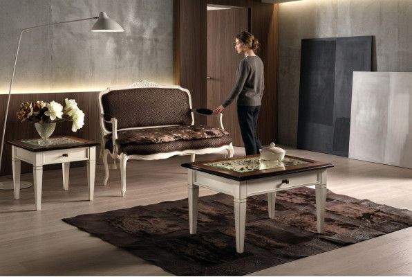 Mesas de centro Mesa de lujo de madera Mesas Consolas Diseño Muebles italianos Vaccari