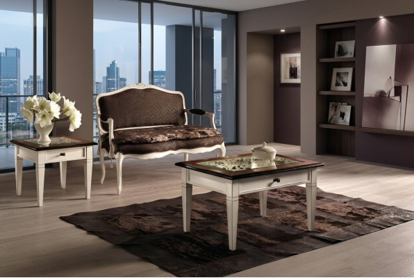 Mesas de centro Mesa de lujo de madera Mesas Consolas Diseño Muebles italianos Vaccari