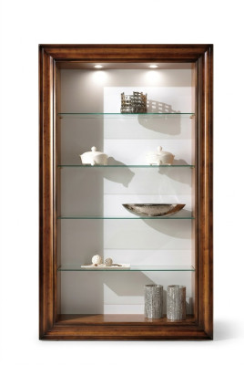 Vitrina de lujo de madera Muebles Armarios Estante Archivador Vitrina de vidrio Armario antiguo