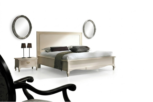 Cama doble dormitorio Muebles de madera maciza Vaccari cav giovanni Cama Nueva