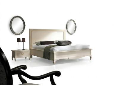 Cama doble dormitorio Muebles de madera maciza Vaccari cav giovanni Cama Nueva