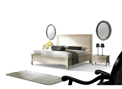 Dormitorio Cama Mesita de Noche Cama Doble Acolchado Juego de Camas Grupo de 3 Piezas.