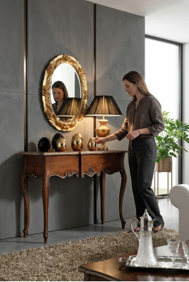 Mesa de consola Mesas de consola Muebles Consola de madera Teléfono Auxiliar Italiano