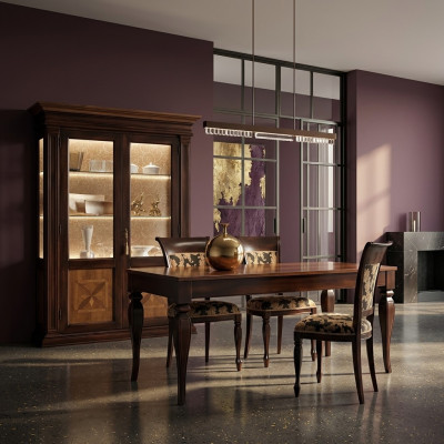Madera maciza Aparador Aparador de salón Aparador Vaccari cav giovanni Vitrinas