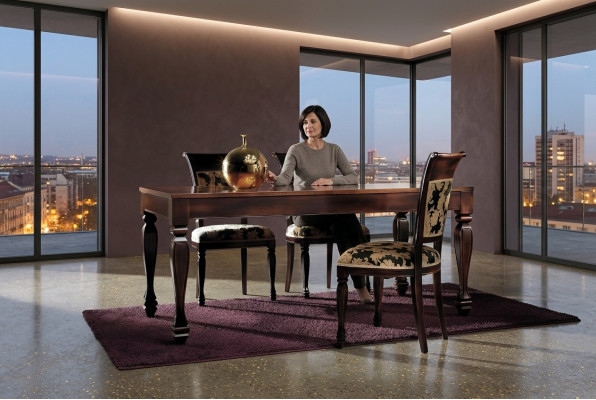 Sillas de comedor Silla de lujo de madera marrón Sillas de sala de estar Muebles nuevos