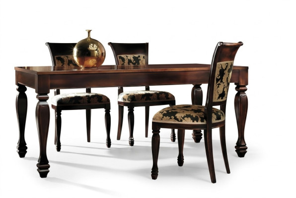 Sillas de comedor Silla de lujo de madera marrón Sillas de sala de estar Muebles nuevos