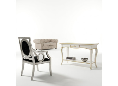 Mesita de noche para consola en madera blanca de diseño moderno para dormitorio, nuevo.
