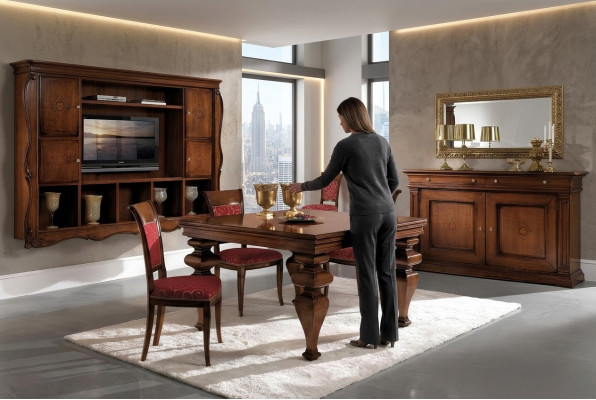 Muebles Grupo de mobiliario Mesa + set de 4 sillas 5 piezas. Conjunto de mesa de comedor.