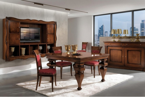 Muebles Grupo de mobiliario Mesa + set de 4 sillas 5 piezas. Conjunto de mesa de comedor.