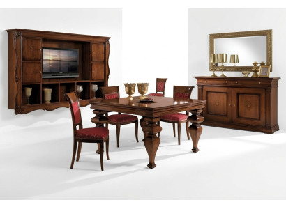 Muebles Grupo de mobiliario Mesa + set de 4 sillas 5 piezas. Conjunto de mesa de comedor.