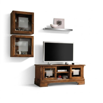 Conjunto de pared para la sala de estar, 3 piezas. Salón RTV vitrina aparador estante lujo armarios de pared nuevos.