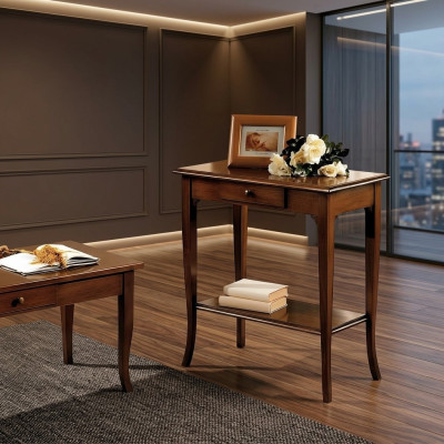 Mesa de consola mesas de consola mueble consola de madera teléfono auxiliar italiano.