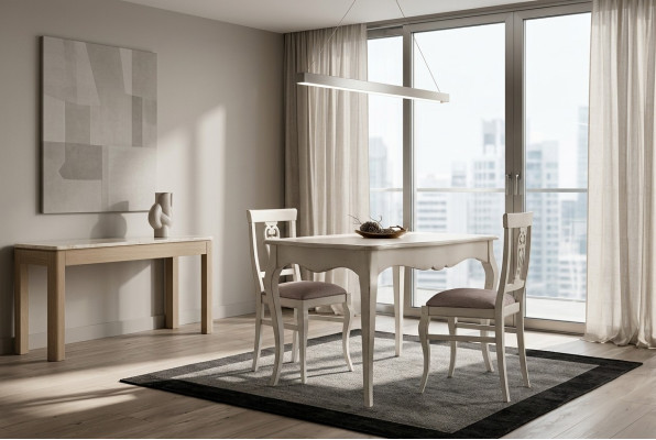 Mesa de comedor estilo antiguo Muebles de madera maciza Mesas de comedor italianas Mesa de madera Mesas