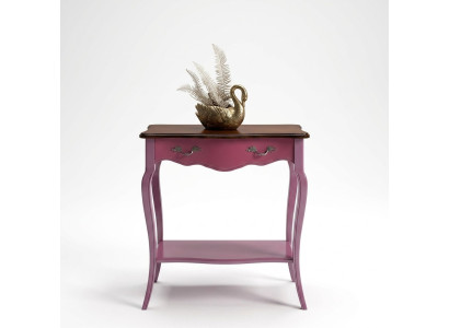 Mesa de consola rosa de madera mesa de teléfono mesa de pasillo mesa de pared nueva