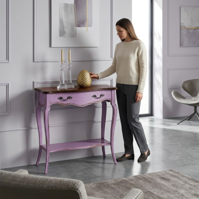 Mesa de consola Muebles Mesa auxiliar de madera Aparador Mesa consola Mesa de pared de madera Nuevo