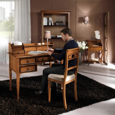 Escritorio del secretario Estilo italiano Muebles de madera maciza Mesa