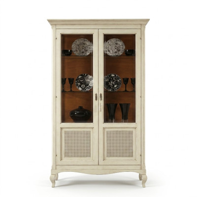 Vitrina de madera de lujo gabinetes clásicos aparador de diseño muebles italianos marrón.