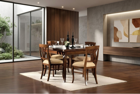 Mesa de comedor de estilo antiguo Muebles de madera maciza Mesas de comedor italianas Mesa de madera Tables