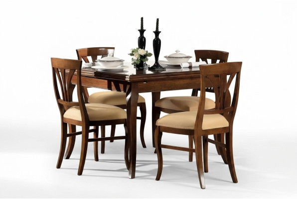 Mesa de comedor de estilo antiguo Muebles de madera maciza Mesas de comedor italianas Mesa de madera Tables