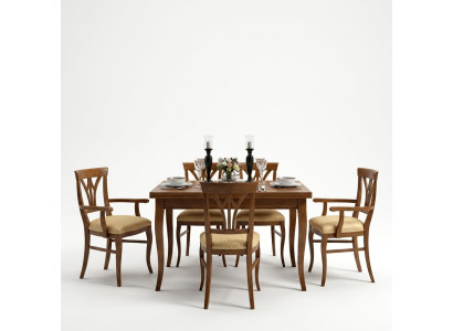 Juego de comedor con cómoda 4 sillas vitrina grupo de comedor mesa de 7 piezas.