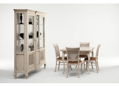Mueble de salón Vitrina de madera Vidrio Armario Cómoda de madera maciza