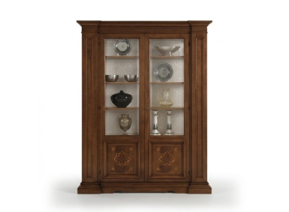 Vitrina de madera maciza Aparador de salón Vacari cav giovanni