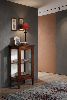 Vitrina de cristal Armario Vitrinas Sala de estar Vitrinas Vitrinas de exhibición Muebles italianos NUEVOS
