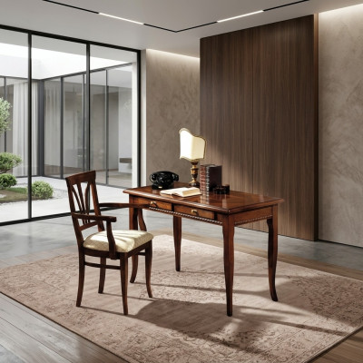 Escritorio Secretaria Muebles italianos Mesa Silla Set Oficina 2 piezas Mobiliario