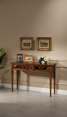Mesa de consola de diseñador, mesa de madera, consola, consolas, mesas de maquillaje, muebles.