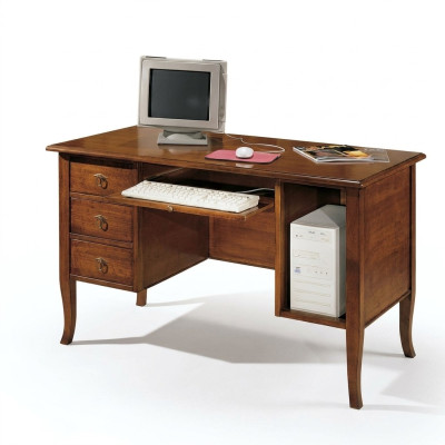 Muebles de oficina de estilo italiano, escritorio de madera real, mesas nuevas.
