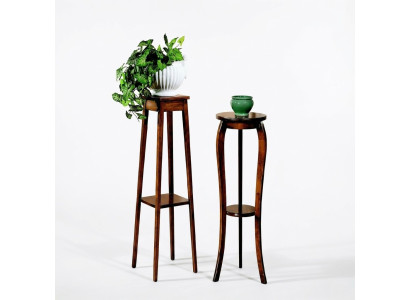 Soporte para flores Soporte de flores Soporte para jarrones Madera maciza Soporte para macetas de madera real