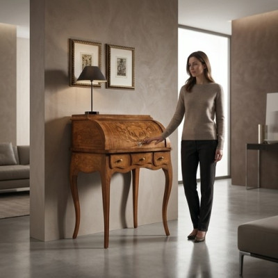 Diseño escritorio Muebles de lujo para oficina Mesa Mesas italianas Secretaria de madera Nueva.