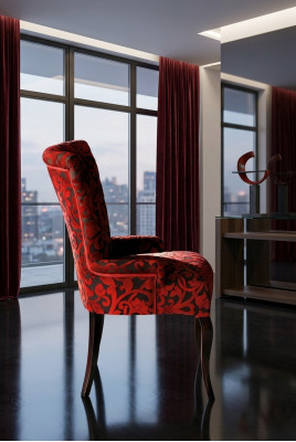 Sillas reclinables de salón Sillones de lujo Silla de madera Marrón Muebles italianos Tapizado