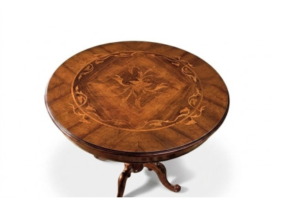 Mesa de comedor Muebles redondos Mesa de comedor de lujo Mesa redonda Madera maciza Italia Nuevo
