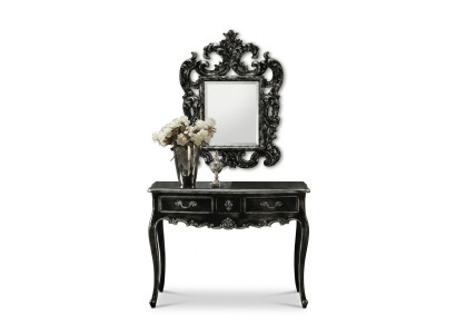 Consola cómoda mesa de pared clásica consola con espejo de lujo.