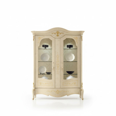 Vitrina de lujo Schrank, vitrinas clásicas, armarios de salón, aparadores de madera nuevos.