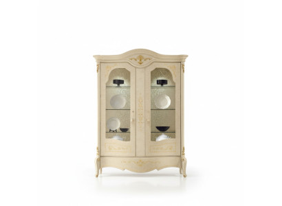 Vitrina de lujo Schrank, vitrinas clásicas, armarios de salón, aparadores de madera nuevos.