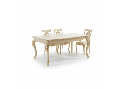 Mesas de comedor italianas Mesa de madera Mesas Muebles Mesa de comedor Estilo antiguo Mesa de madera Nueva