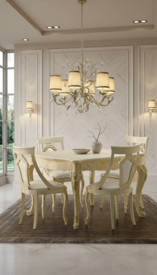 Sillas de comedor de madera, sillón de lujo beige, silla con respaldo, muebles de sala de estar color beige, nuevos