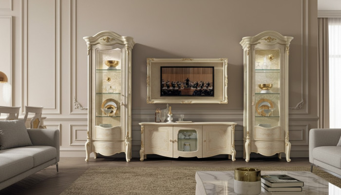 Vitrina de cristal armario Vitrinas Sala de estar muebles italianos NUEVOS