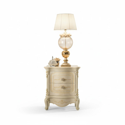 Mesita de noche 2x Mesitas de madera Mesa Consolas Noche Estilo clásico Consola Nueva