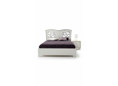 Marco de la cama de madera blanco moderno de la habitación doble Cama doble Muebles Cama Camas Nuevo