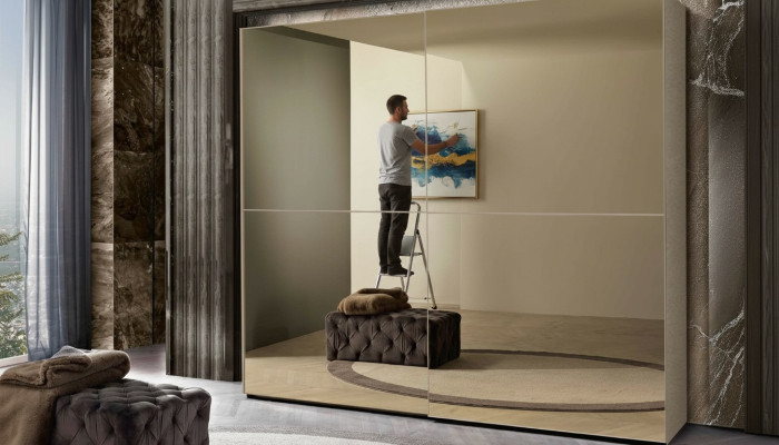 Armarios Armario Ropero Armario Puertas Correderas Diseño Madera Muebles Italianos Nuevo