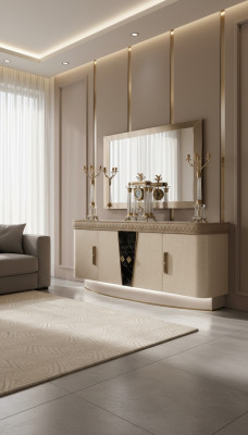 Cómoda con espejo Madera Muebles Cajón Armario Dormitorio Lujo Cómoda Nueva