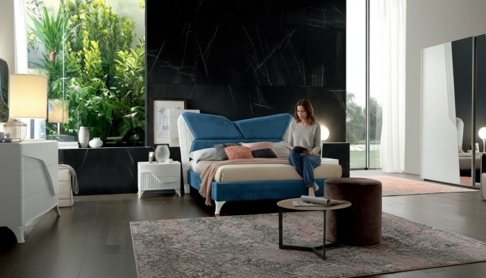 Cama Camas dobles Cama de hotel Cama moderna Estructura de cama de lujo de diseño de madera nueva
